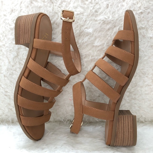 Franco Sarto Olga Gladiator Sandal - Tan - Picture 4 of 15
